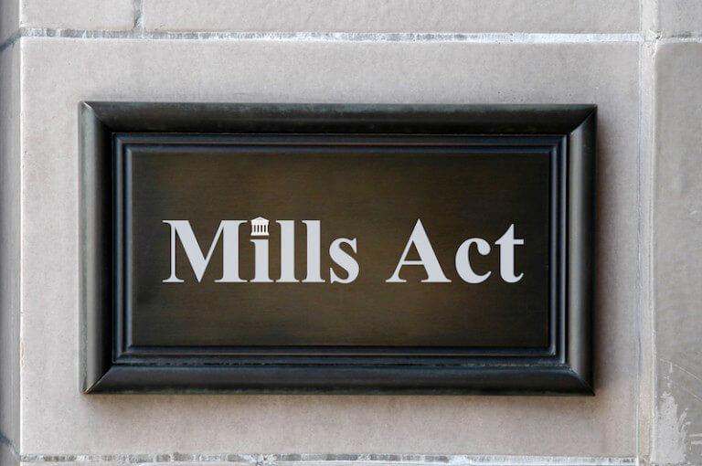 California state Mills Act information